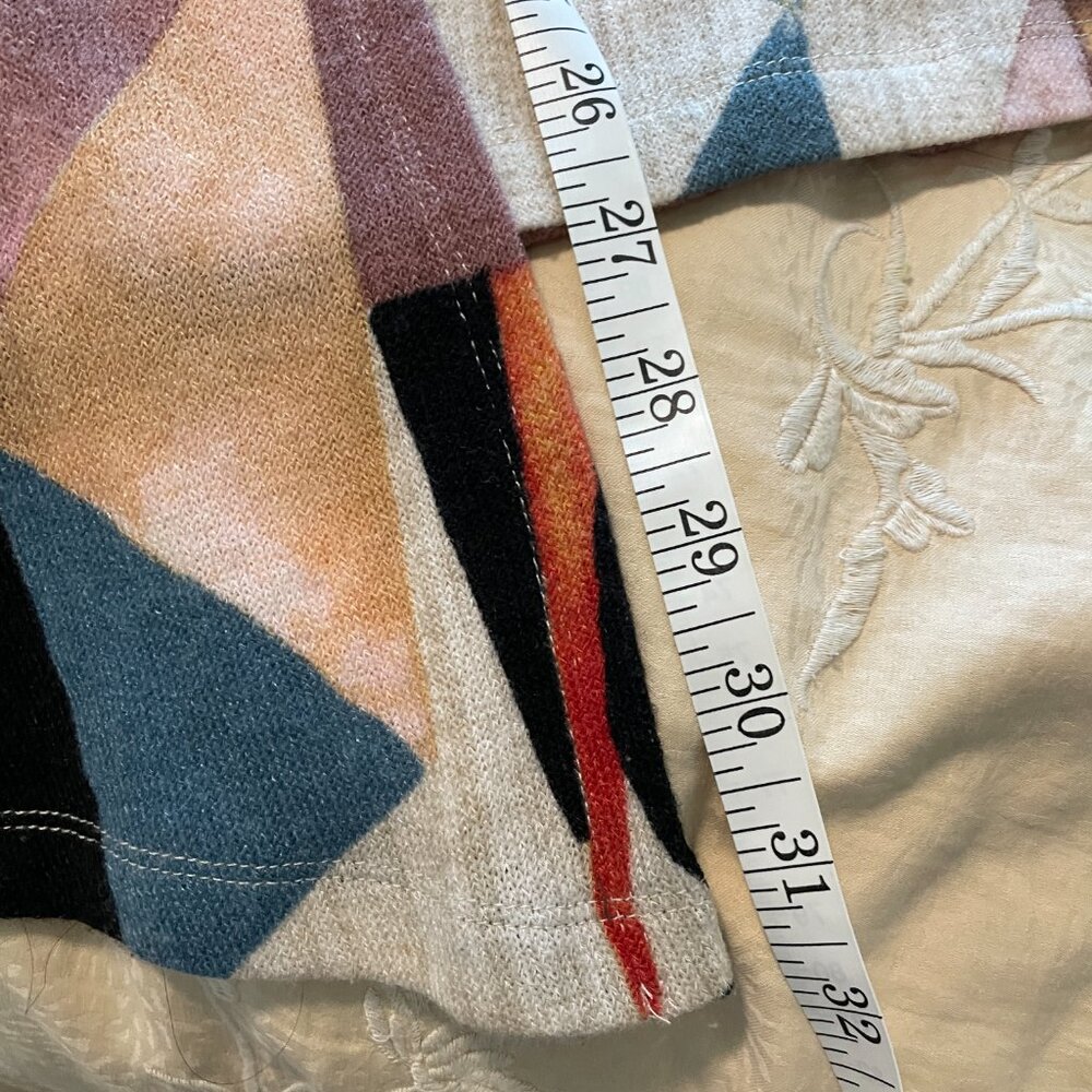 ANTHROPOLOGIE || Marini Wrap Skirt Vanessa Virginia Multi-color Geometric - Picture 8 of 10
